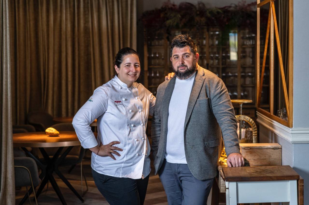 María Gómez y Adrián de Marcos del restaurante Magoga (Cartagena).