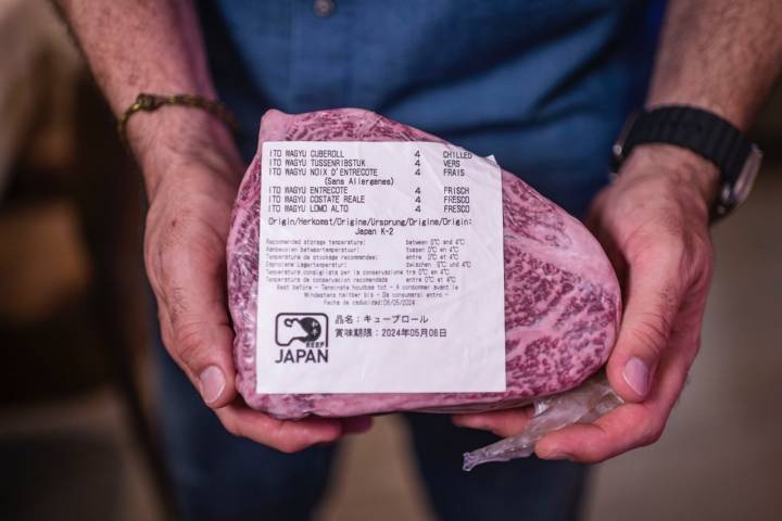 Pieza de carne de kobe en 'Origen' de Las Palmas de Gran Canaria