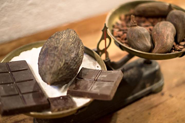 Cacao y chocolate de Chocolates de Mendaro Saint-Gerons en Vitoria.