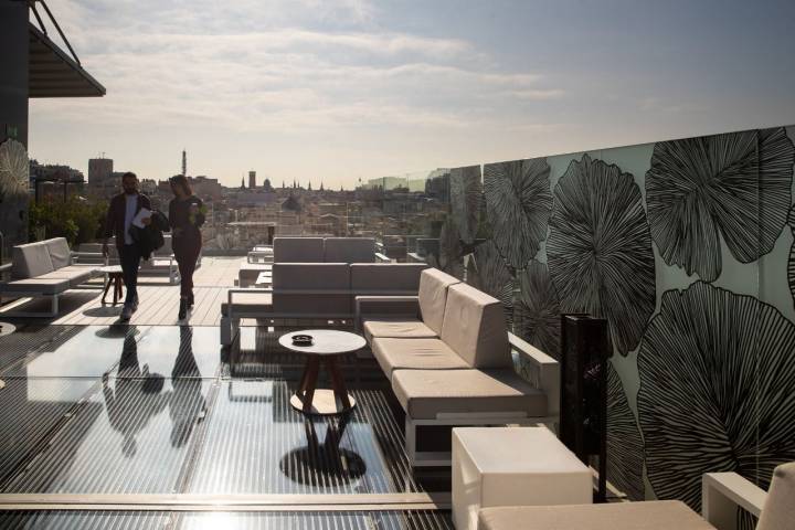 La terraza del 'Ginkgo Sky Bar' mide 1.000 metros cuadrados.