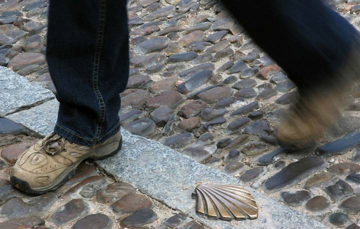 Importante: no se deben estrenar las botas en el Camino. Foto: Alfredo Merino.
