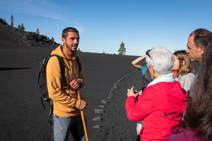 Luca Jean Bellomo, guía de baja y media montaña de La Palma Natural.
