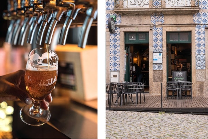 Em Braga, a letraria conta com restaurante, biblioteca, esplanada e várias torneiras (foto Letraria) 