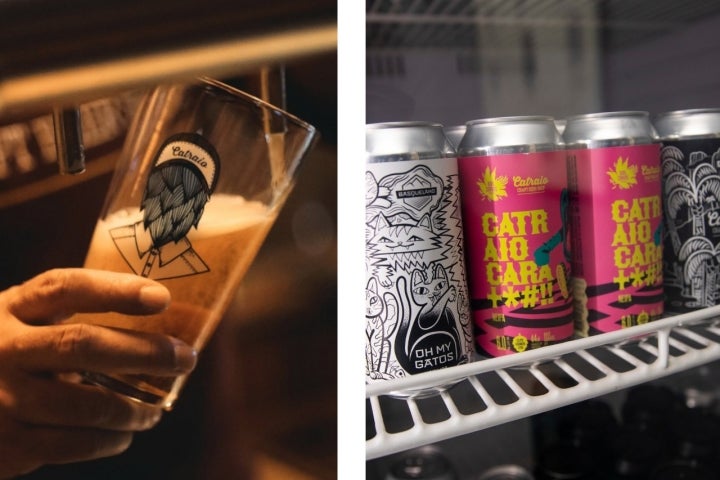 Além de ter cervejas próprias, a Catraio é também uma bottle shop (foto Catraio) 