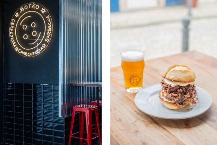 As carnes fumadas e a blondie, APA e IPA são as estrelas do Botão (foto Tiago Pais) 