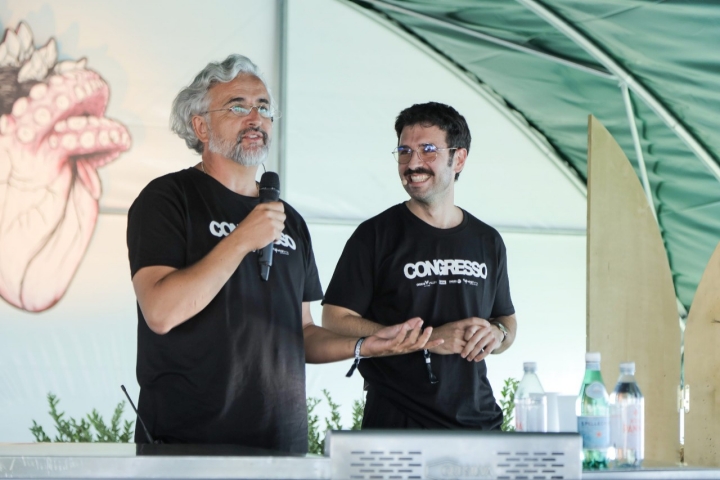 Paulo Amado, à esquerda, é o mentor deste congresso histórico de gastronomia 