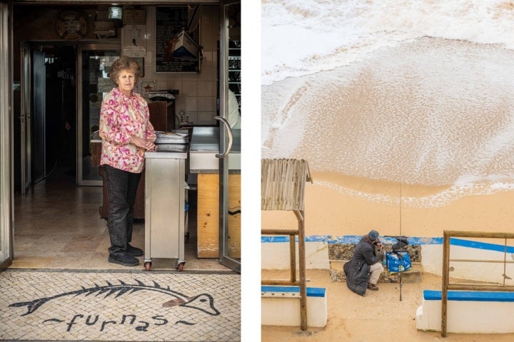 Luísa Rodrigues é a fundadora deste restaurante em cima das escarpas.