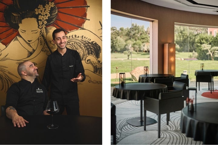 Pedro Almeida (à esq.) continua como chef consultor de Tiago Santos, o chef executivo do Midori (foto Midori)