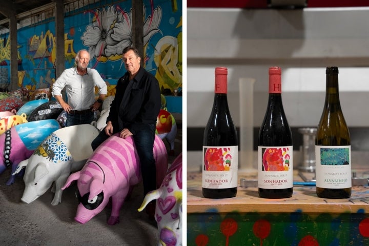 David Baverstock, enólogo (esq.), e Howard Bilton, empresário, são os responsáveis por estes vinhos alentejanos