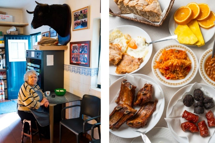 Maria de Carmelo Lopes Cabral é a dona da Casa de Pasto do Posto Santo 