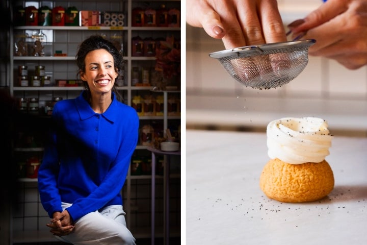Juliana Penteado de o seu choux de côco, maracujá e lemongrass