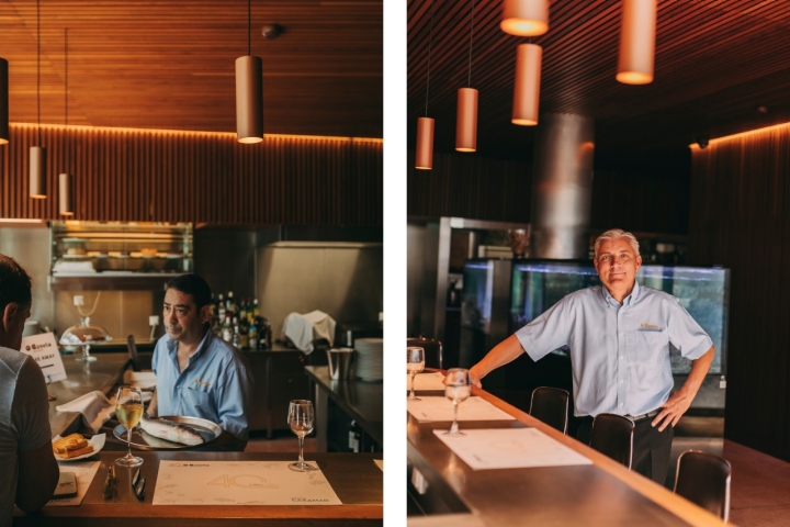 José Manuel (à direita) é um dos herdeiros e chefs de sala d’O Gaveto