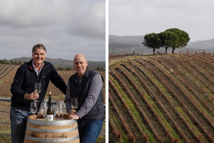 Reto Jörg, administrador, e Ricardo Tavares, da equipa de enologia, são os responsáveis pelos 22,5 hectares de vinha 