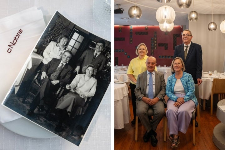 Agora como antes: José e Justa Nobre, à frente, sentados, e Ana e Paulo Graça, atrás, de pé.