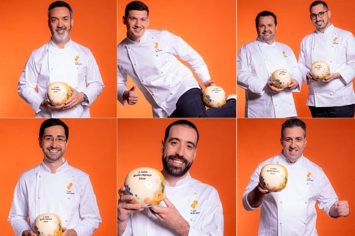 Dieter Koschina (Vila Joya, 3 Sóis Guia Repsol em 2026); Hans Neuner (Ocean, 3 Sóis Guia Repsol em 2025), Benoit Sinthon (Il Gallo D’Oro, 3 Sóis Guia Repsol em 2025), Ricardo Costa (The Yeatman, 3 Sóis Guia Repsol em 2025), José Manuel Santos, Presidente da Entidade Regional de Turismo do Alentejo e Ribatejo, María Ritter, Directora do Guia Repsol, Carlos Zorrinho, Presidente da Câmara de Évora, José Avillez (Belcanto, 3 Sóis Guia Repsol em 2025), João Oliveira (Vista 3 Sóis Guia Repsol em 2026)