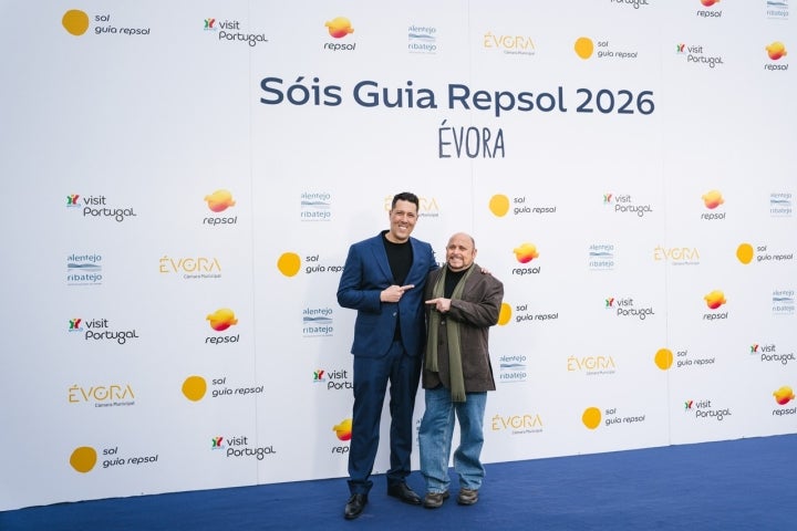 Rui Silvestre, do Fifty Seconds em Lisboa (2 Sóis Guia Repsol) e Henrique Leis, chef do restaurante em nome próprio em Loulé (1 Sol Guia Repsol)