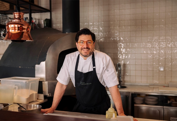 Ruben Trindade Santos é o chef por trás dos pratos criativos e tecnicamente elaborados da Casa do Gadanha, em Estremoz  