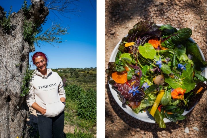 Margarida Bessa Rego é a responsável por desenhar os menus a partir do que o terreno tem disponível (Foto: Marisa Cardoso)