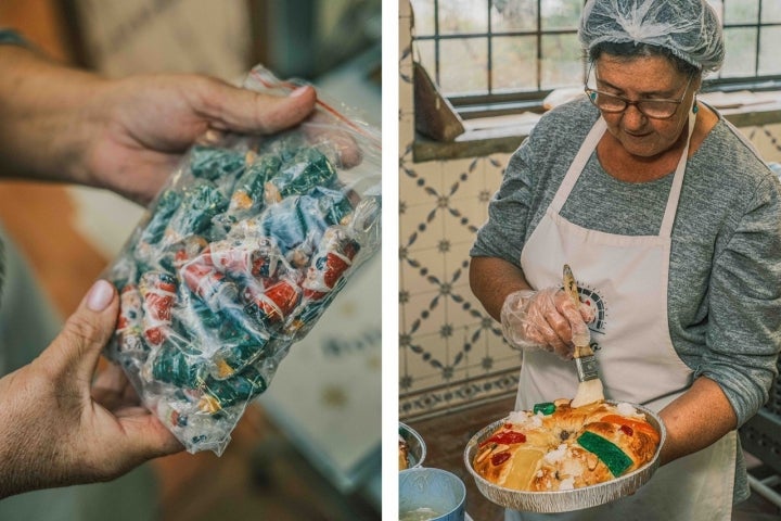 É Graça quem escolhe os brindes e finaliza os bolos com geleia