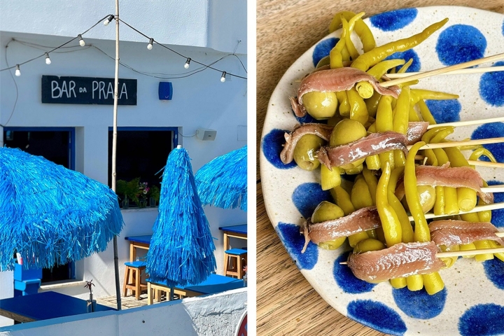 O Bar da Praia tem uma vista privilegiada para Odeceixe – e para o marisco