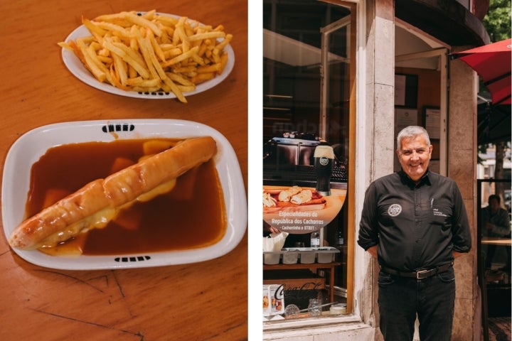 Sávio Oliveira, gerente, sublinha o molho de francesinha da casa como algo especial