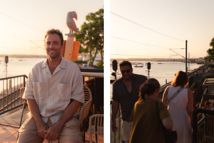 Frederico Lopez criou um lugar para admirar o pôr-do-sol com a ajuda de uma bebia descomplicada