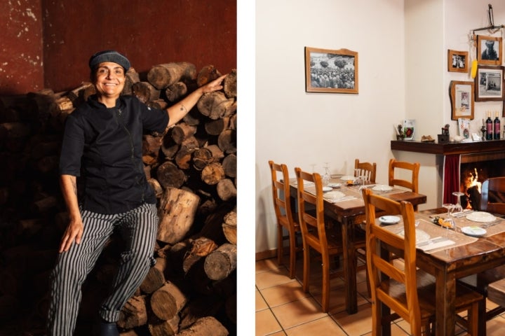 Nélia Nunes é a herdeira das receitas da região e a chef desta cozinha sempre movimentada 