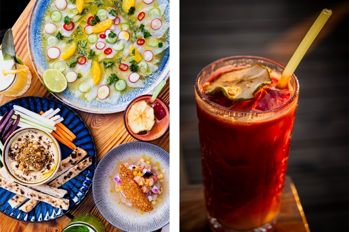 A carta, trabalhada pelo chef Welder Silva com técnica e gosto, é de base mediterrânica. Há cocktails e mocktails de autor para acompanhar a refeição