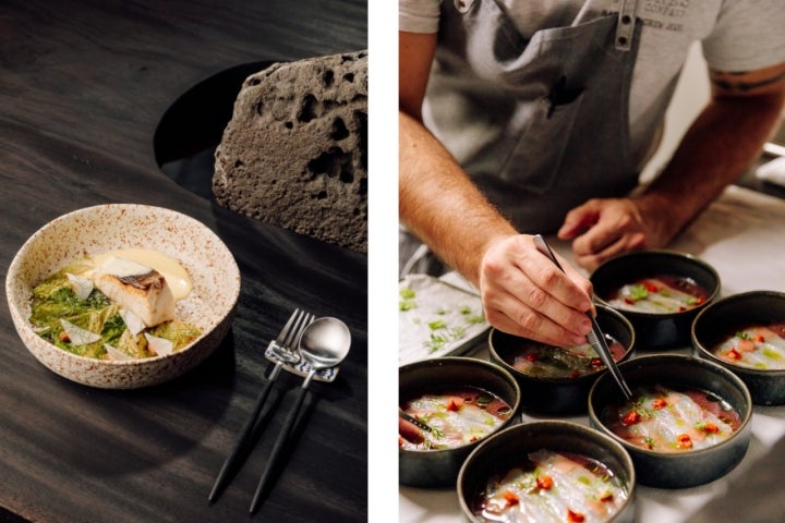 No restaurante, os menus de degustação são feitos a pensar nas harmonizações vínicas (foto Francisco Nogueira)