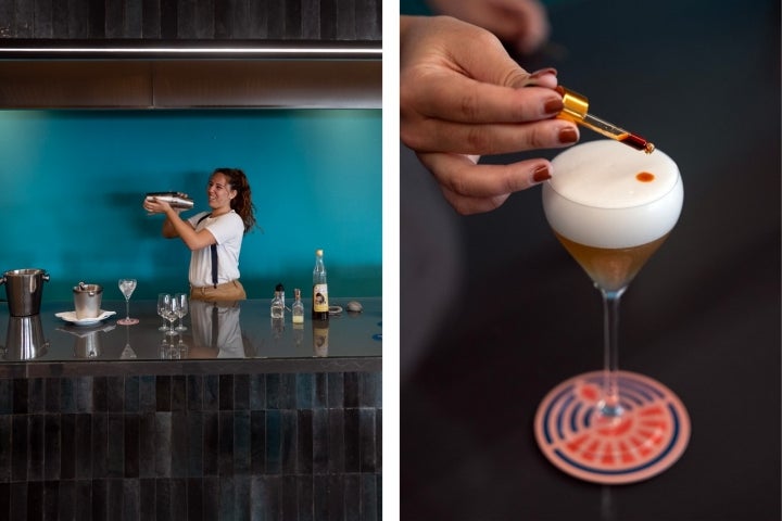 O Pescador Sour é um dos cocktails do bar Poké bar. É preparado com o licor local