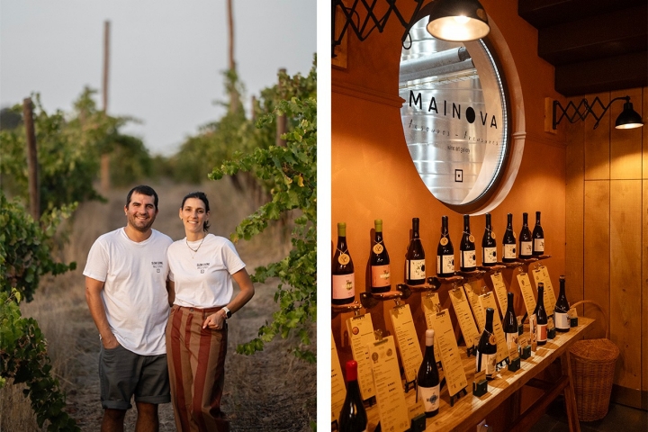 Bárbara Monteiro e o marido, João, mudaram-se de Lisboa para o Alentejo para se dedicar aos vinhos e azeites 