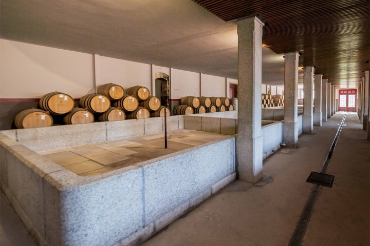 Pisa da uva em lagares de granito, ou lagarada, um método tradicional de fazer o vinho do Porto. Foto: DR