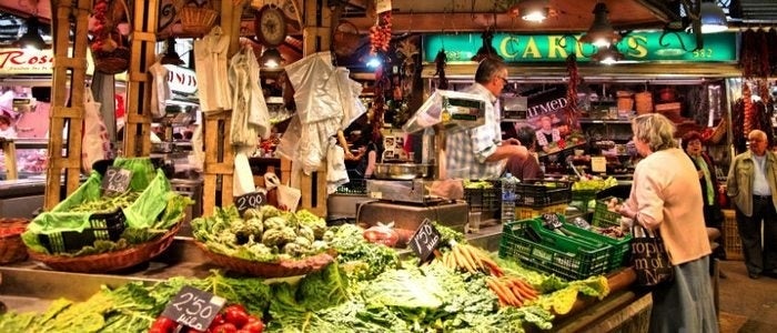 Mercado de La Boquería, Barcelona.