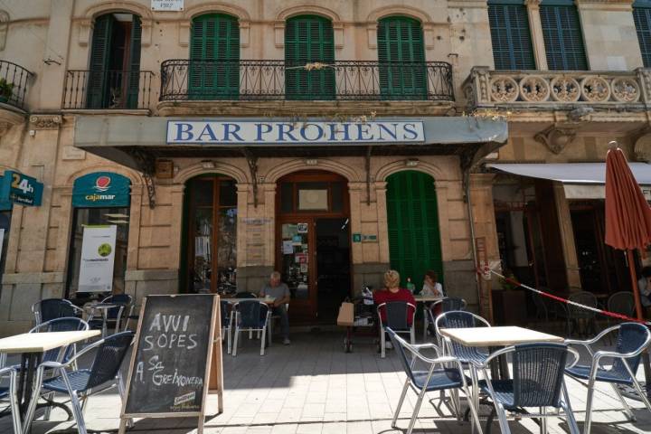 El variat de Palma: Bar Prohens (fachada y terraza)