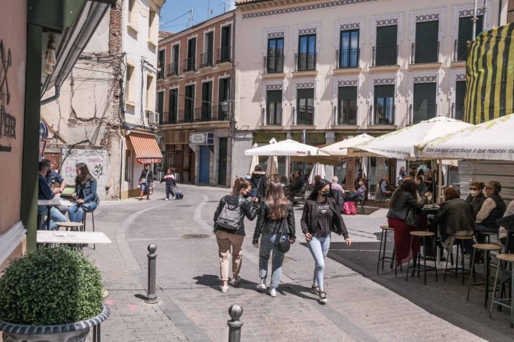 La terraza de 'Cosafina' está ubicada en una zona actualmente muy transitada.