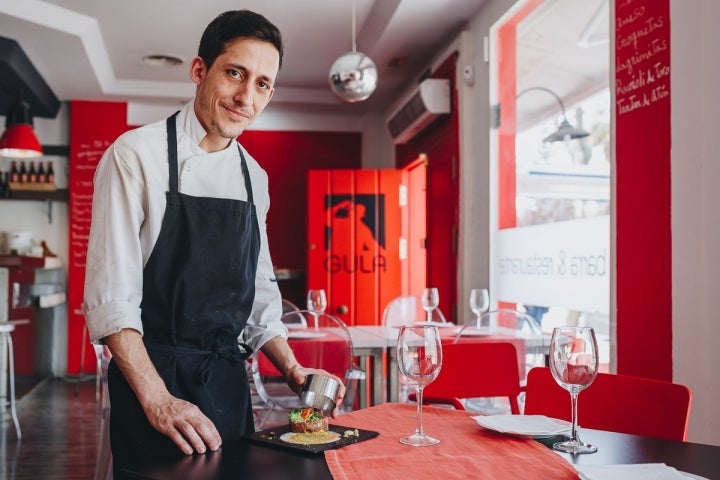 Juan Jiménez, de 'La Gula', siempre con una sonrisa. Foto: Javier Sierra.