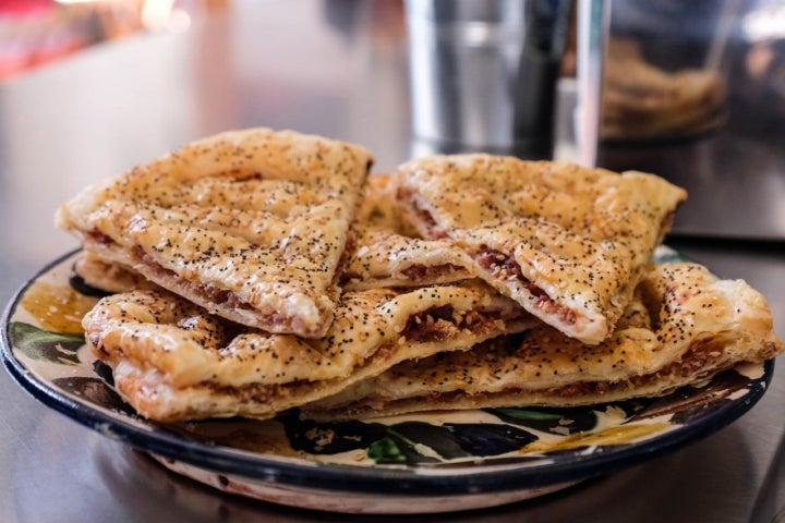 Pastel cordobés de Tasca Barea en Lavapiés.