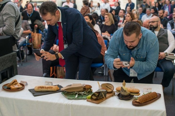 Los seis bocadillos que han participado en el concurso.