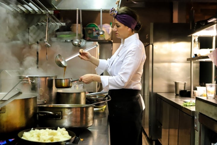 Aizpea se ha curtido en varias cocinas de primer nivel.