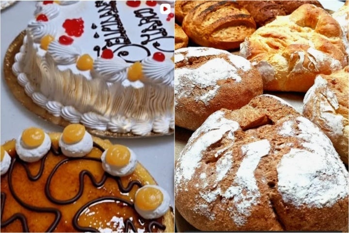 Tartas y panes de la Pastelería Marquesa de Pinares en Mérida. Foto Marquesa de Pinares