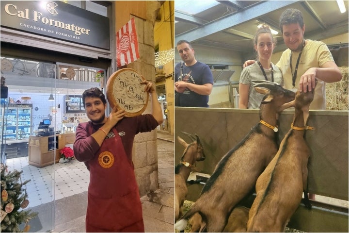 Marc Masó y Laia, copropietarios de la quesería Cal Formatger