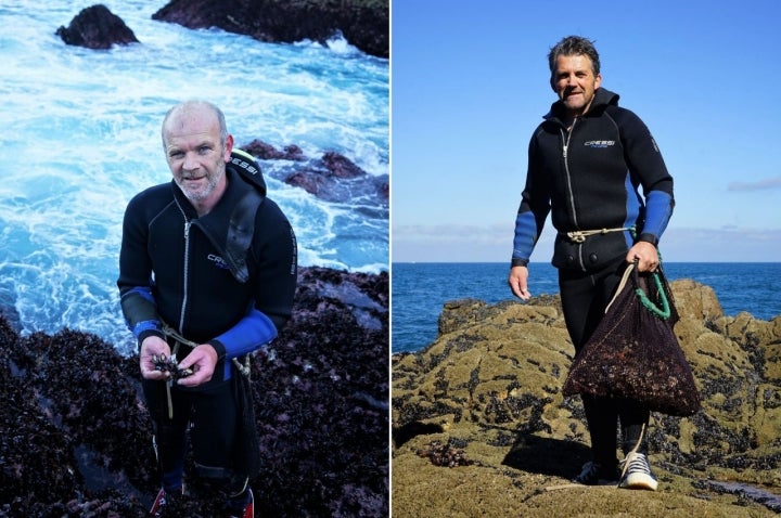 Percebeiros Muxía: Antonio y Víctor Haz