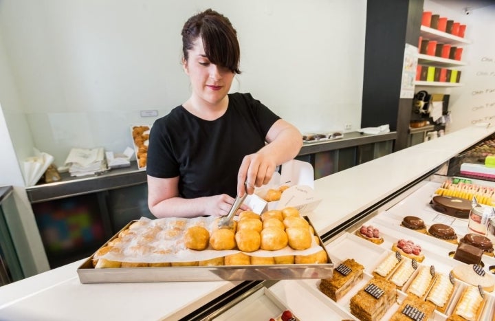 Los buñuelos no están en vitrina más de 24 horas.