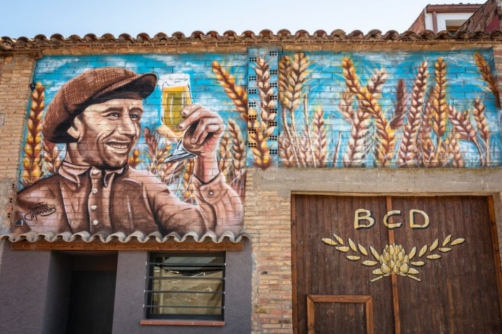 El corral donde se encuentra el obrador de cerveza.