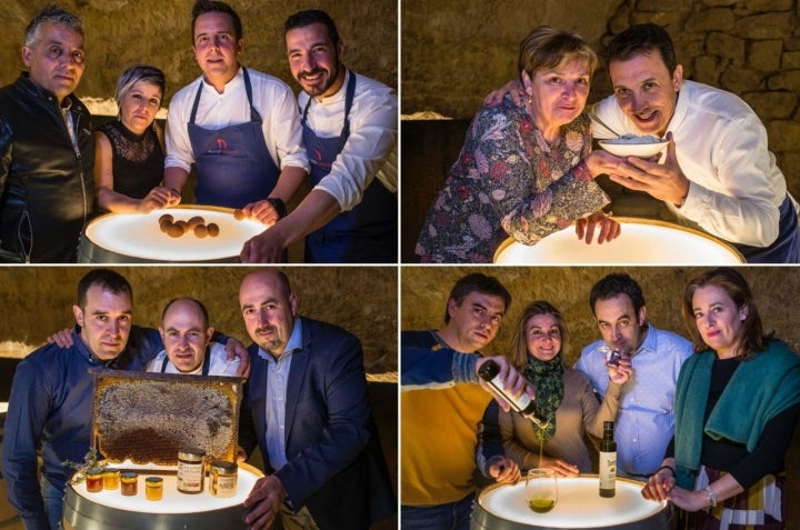 Productores y cocineros riojanos durante la VIII edición de 'Conversaciones Heladas'