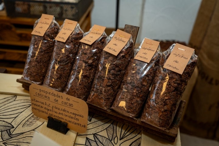 Infusiones a base de cáscara de cacao.