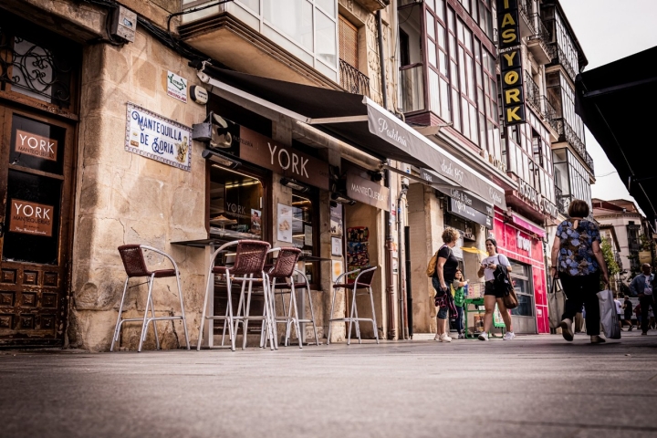 La fachada de Mantequerías York, uno de los rincones más emblemáticos de la ciudad.