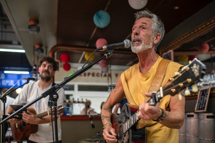 Pepe Solla en El Puesto Guía Repsol del Mercado Vallehermoso.