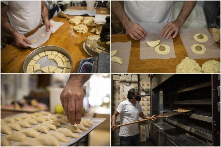 Así se preparan los pasteles de boniato.