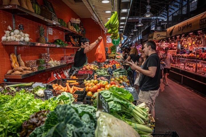 La Boqueria con Arnau Muñío (Barcelona) Arnau en Cal Neguit